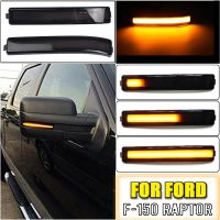 Scroll Flashing Mirror Indicator Lamp Dynamic Blinker LED Turn Signal Light For Ford F150 F-150 2009-2014 SVT Raptor 2010-2014