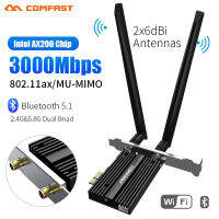 3000Mbps Dual Band Wireless Desktop PCIe For In AX200 Pro Card 802.11ax 2.4G5Ghz Bluetooth 5.1 PCI Express WiFi 6 Adapter