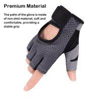 ♦✘♟ 1pair Fitness Gloves Non skid Sweat absorption Mittens Cool Fit Anti skid Accessory Weightlifting Motorcycle Men Women