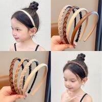 【CC】❆❐✻  Baby Simplicity Color Braid Headbands Children Non-slip Hair Hoops Kids Accessories