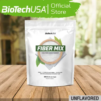 BioTechUSA Fiber Mix drink powder 225g-Unflavored ไฟเบอร์ มิกซ์ ชนิดผง 225กรัม-ไม่มีรสชาติ ใยอาหารจากผักมีพรีไบโอติก plant-based