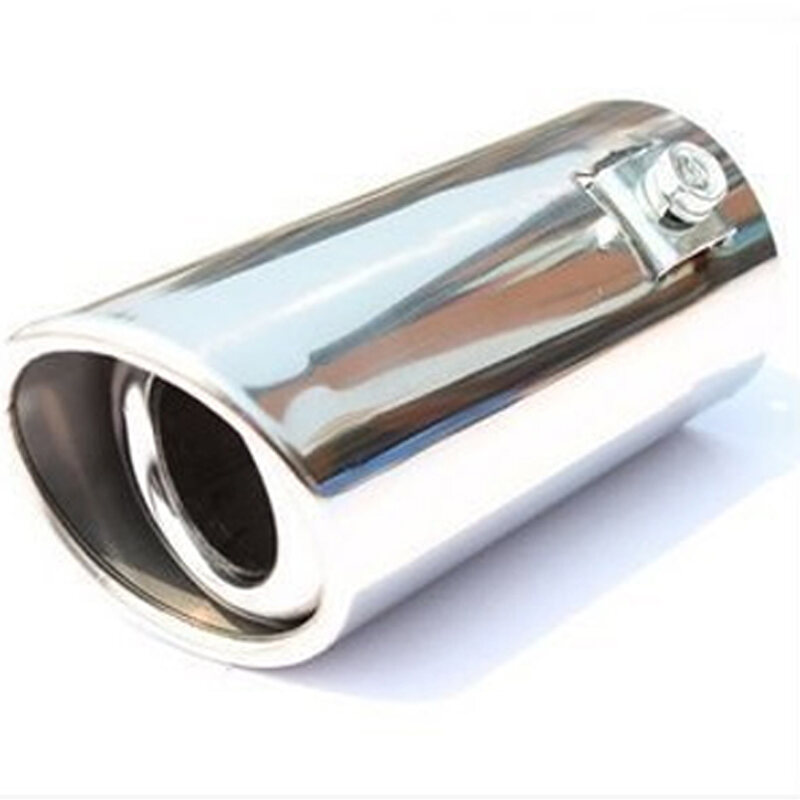 FUVOYA [Ready Stock] Car Auto Vehicle Chrome Exhaust Pipe Tip Muffler Steel Stainless Trim Tail Tube