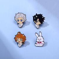 The Promised Neverland Enamel Pin Cartoon Norman Ray Emma Brooch Cosplay Badge For Clothes Backpack Decoration Anime Accessories