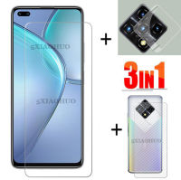 3in1กระจกเทมเปอร์ฟิล์ม + ฟิล์มด้านหลัง + เลนส์กล้องถ่ายรูปสำหรับ Infinix Zero 8 / Infinix Zero 8i / Infinix Note 8ฟิล์มกันรอย