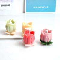 SHENYIA แม่พิมพ์เทียนหอม3D งานฝีมือเรซินทำด้วยมือแบบ DIY พร้อมใบไม้แม่พิมพ์เทียนสร้างสรรค์ทำสบู่อุปกรณ์ทำสบู่อโรมาเทอราพี