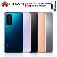 เดิมHuaweiแบตเตอรี่ฝาหลังแก้วเคสสำหรับหัวเหว่ยHuawei P40 P40 Proประตูด้านหลังที่อยู่อาศัยฝาหลังป้องกันกรณีโทรศัพท์