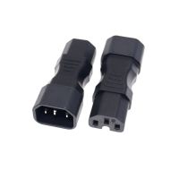 ☎❐ IEC 320 C14 Male to C15 Kettle Plug Female Power adapter 3Pole Male to Female Straight Power Converter 10A 250V