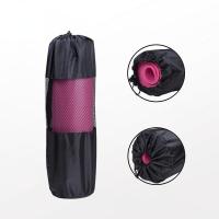 Black Portable Yoga Mat Bag Nylon Pilates Carrier Mesh Sport Tool Adjustable Strap Style Gym Bags Sport Bags