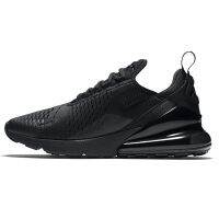 【HOT】 Original✅ ΝΙΚΕ Ar* IMaix- 270 Reac รองเท้าวิ่ง Triple ALL Black Women Men Top Quality Summer Gradient 270 S Trainers Sneaker Size 36-45