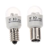 ไฟเรืองแสงหลอดไฟ LED BA15D/E14 0.5W AC 190-250W โคมไฟเหมาะกับซิงเกอร์ Mesin Jahit Rumahan Juki Pfaff Janome Brother Acme