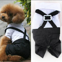 Tuxedo Gentleman Dog Clothes Four Leg Pants Pet Clothing Prince Cute Bow Tie Suit Puppy Costume Jumpsuit Jacket Hot Sale Clothing Shoes Accessories Co