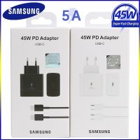 [KOLT Digital] เครื่องชาร์จ Samsung 45W USB-C EU อะแดปเตอร์ชาร์จสำหรับเร็วสุดๆกาแล็คซี่ S20 S21 S22 S23 Note 20 Ultra 10 Plus Z พับได้4 3 2 A73