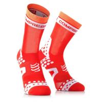 Compressport ถุงเท้าปั่นจักรยานรุ่นเบา Ultralight Sock Bike Red