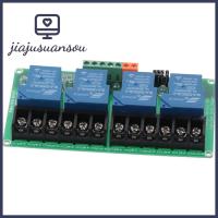 JIAJUSUANSOU รีเลย์30A โมดูล4ช่อง DC 12V 4ช่องรีเลย์โมดูลทริกเกอร์ระดับสมาร์ทโฮม