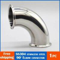 1.5” 2” 3“ 4" (19-108mm ) OD Sanitary Tri Clamp Feerule OD 90 Degree Elbow water Pipe Fitting  connector Stainless Steel 304