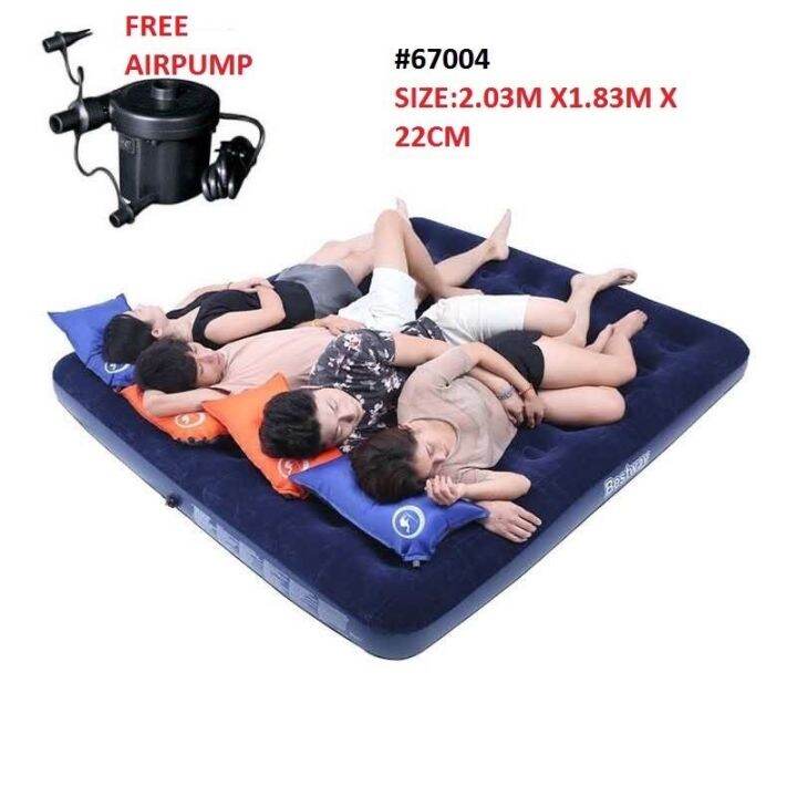 67004 king size air bed w/free ELECTRIC AIR PUMP Lazada PH