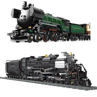 2021 New Spot High-tech City Retro Steam Train Expert Technical Train Building Blocks Classic Model Toy Gifts Childrens Toys Ch