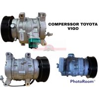 คอมแอร์ใหม่ TOYOTA HILUX VIGO DISEL JT RR PACO  อะไหล่รถยนต์ ราคาถูก