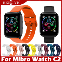 สาย Sport สำหรับ นาฬิกา For Mibro Watch C2 สายนาฬิกา Replacement Mibro C2 สาย Silicone Sport Band Smartwatch Strap Replacement watchband case Accessories