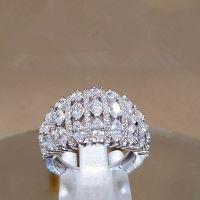 [COD] Cao Shis cross-border live broadcast explosion luxury ring full of zircon copper womens light