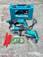 MAKITA โปรโมชั่น  3 ชิ้น โรตารี่+หินเจียร+สว่าน