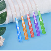 แปรงสีฟัน Interdental Push-Pull Gum Interdental Tooth Brush แปรงลวดจัดฟันแปรงสีฟัน Oral Care Tool ผู้ใหญ่ 10 ชิ้น/ถุง