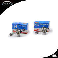 หลอดไฟหน้า H4 Halogen 12V 60/55W ชุด 2 ชิ้น รถยนต์ รถกระบะ Toyota  Toyota Mighty-X, Tiger, Hilux , Vios, Corolla ประตู ปี1985 - 2019 มีบริการเก็บเงินปลายทาง