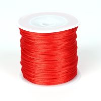 【YD】 Iridescence/Red 1.5mm 40m/roll Korean Silk Cord Chinese Knot Macrame Rope String for Jewelry Findings Accessories