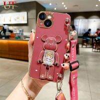 เคสซิลิโคนนิ่มสำหรับ OPPO A1K Realme 5i Realme 5 Pro Realme 7i Realme C3 C17 C35 C30 C33 C31 C2 C21Y C53น่ารักมีไส้ถั่วลูกกวาดหมีเคสมือจับสำหรับโทรศัพท์มือถือเคลือบด้านหลังและสายคล้องแบบคาดตัว