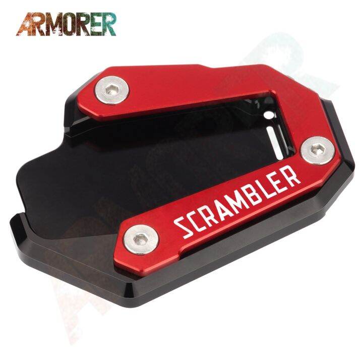 2022-motorcycle-kickstand-side-stand-plate-pad-for-ducati-scrambler-1100-scrambler1100-icon-dark-desert-sled-2019-2020-2021-food-storage-dispensers