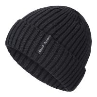 【Miki Xinyuan】 HighBlack HumanHat AddWarm Beanies Hat Baggy Skullies หมวกถักสำหรับผู้ชายผู้หญิง SkiBeanies Cap