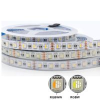 LED Strip light 4IN1 RGBW 5050 60leds 96Leds/m 4 Colors in 1 chip RGB WW flexible Led Tape Light DC 12V 24V String 3M tape 1/5m