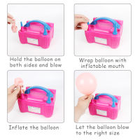 High Voltage Electric Balloon Pump Double Hole Balloon Inflator Pump Air Blower Birthday Party Wedding Decorations EUUS Plug