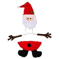 Christmas Tree Santa Topper Reusable Unique Santa Toppers Funny Tree Topper Christmas Decor With Adjustable Arm Santa Claus Topper For Malls Homes Hotels Stores robust