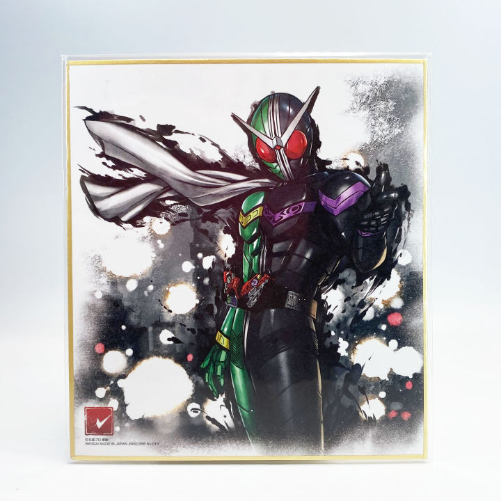 Banpresto Artwork No.019 W Double Ichiban Kuji Kamen Rider แผ่นรูป อาร์ตเวิร์ค งานจับฉลาก