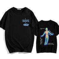 【New】โครงกระดูก Thermal Imaging กราฟิกเสื้อยืดฮาราจูกุชาย Punk เสื้อยืดแฟชั่น Hip Hop Streetwear Unisex 100% Cotton Tee เสื้อชาย