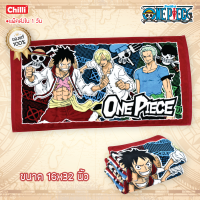 ของแท้ 100%  JHC Towel ผ้าเช็ดตัว ผ้าขนหนู ลิขสิทธิ์ One Piece OP-2005 ขนาด 16x32 นิ้ว(เช็ดผม)