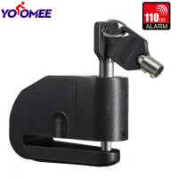 Yoomee 110dB ปลุกดังล็อคดิสก์รถจักรยานยนต์จักรยานกันขโมยล้อดิสก์เบรกปลุกล็อคกุญแจกันน้ำสำหรับรถจักรยานยนต์,จักรยานไฟฟ้า,สกูตเตอร์