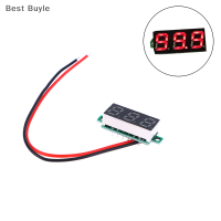 ?Best Buyle เครื่องวัดแรงดันไฟฟ้า DC5-30V 0.28นิ้ว LED ดิจิตอลโวลต์มิเตอร์อัตโนมัติรถยนต์เครื่องทดสอบแรงดันไฟฟ้ามือถือเครื่องตรวจจับสีแดงสีเขียวสีฟ้าสีเหลือง