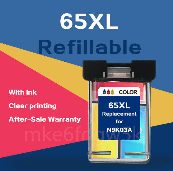 hp-65-สีดำ-hp65-hp-65xl-สีดำ-hp65xl-hp-65-xl-ตลับหมึกรีฟิลสำหรับ-hp-deskjet-2621-2652-2655-2620-2622-3720-3722-3752