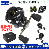 【มาถึงใน 3 วัน】DAIWA รอกเบสรอกเบทคาสติ้งน้ำหนักเบาสูงสุด8กก.,รอกตกปลาน้ำหนักเบาเป็นพิเศษอัตราทดเบรกแม่เหล็กอัตราทดเกียร์หมุนรอกเบทคาสติ้งยาวขนาดเล็