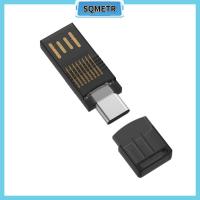 SQMETR เครื่องอ่านการ์ดความจำโทรศัพท์มือถือแล็ปท็อป2 In 1 TF การ์ดรีดเดอร์ USB 2.0 Type C