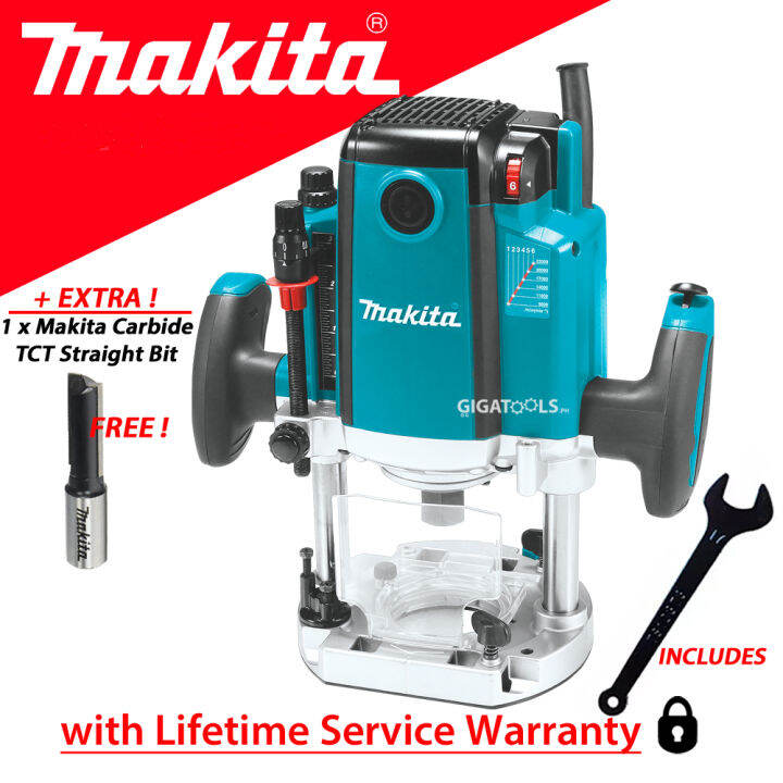 New Makita RP2301FC Plunge Router 12mm (1/2″) 2100W with FREE Carbide