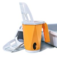 【YF】 NEW Cat Litter Shovel Pooper Scooper Clean Toilet Trash Filter Box Self Cleaning Supplies Accessory 25.5x7.5x11cm