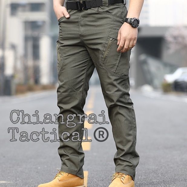 miinshop-เสื้อผู้ชาย-เสื้อผ้าผู้ชายเท่ๆ-กางเกงยุทธวิธี-แนว-tactical-รุ่น-ix9-ผ้าตาราง-ไม่ยืด-เสื้อผู้ชายสไตร์เกาหลี