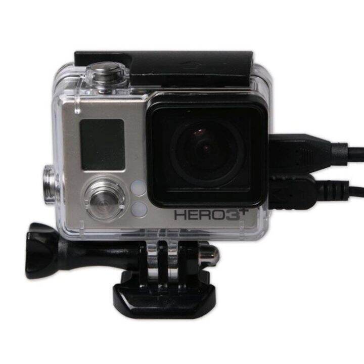 เคสป้องกันแบบเปิดด้านข้างลายโครงกระดูกสำหรับ-gopro-hero-4-3อุปกรณ์เสริมกล้องเคสป้องกันแบบเปิดด้านข้างสำหรับ-go-pro