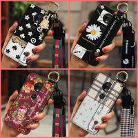 protective Simple Phone Case For MOTO G7/G7 Plus cute Soft Anti-knock Wristband Durable Original Plaid texture classic