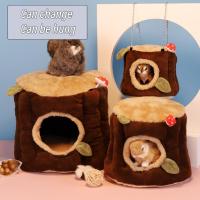 Convenient Rat Hammock Portable Guinea Pig Nest No Deformation with Hanging Chain Pet Hideout Hamster House Nest Beds