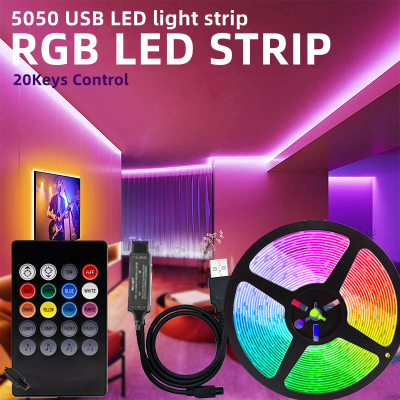LED Strip Light 0.5-5M 5V 5050RGB USB Flexible Lamp Tape Bluetooth Music Lamp Room Decorative Lights Living Room Lighting TV Background light Night Atmosphere Lights