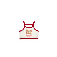 Summer Baby Girls Tank Top Suspender Top Korean Cartoon Bear Vest Fashion Camisole Slim Toddler Crop Tops Shirt 2 To 10 Yrs